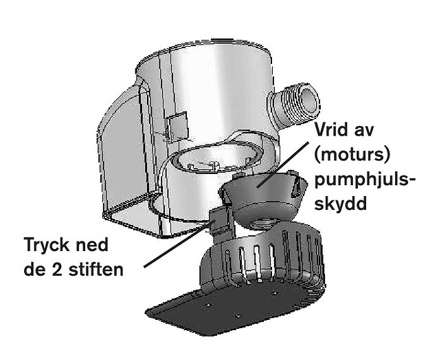 strainer + impeller guard